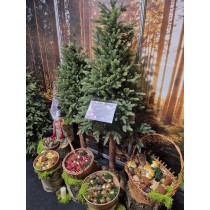 CHOINKA SZTUCZNA NA PNIU PE 150 CM PIĘKNA GĘSTA JAK ŻYWA NA ŚWIĘTA 1,5M 25