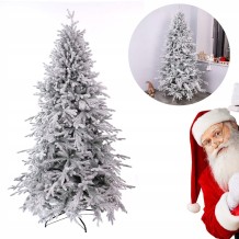 CHOINKA SZTUCZNA OŚNIEŻONA PE 220 CM GĘSTA REALISTYCZNA JAK ŻYWA 2,20M PRO