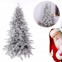 CHOINKA SZTUCZNA OŚNIEŻONA PE 220 CM GĘSTA REALISTYCZNA JAK ŻYWA 2,20M PRO
