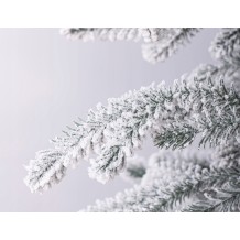 CHOINKA SZTUCZNA OŚNIEŻONA PE 220 CM GĘSTA REALISTYCZNA JAK ŻYWA 2,20M PRO