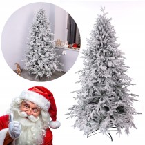 CHOINKA SZTUCZNA OŚNIEŻONA PE 220 CM GĘSTA REALISTYCZNA JAK ŻYWA 2,20M PRO