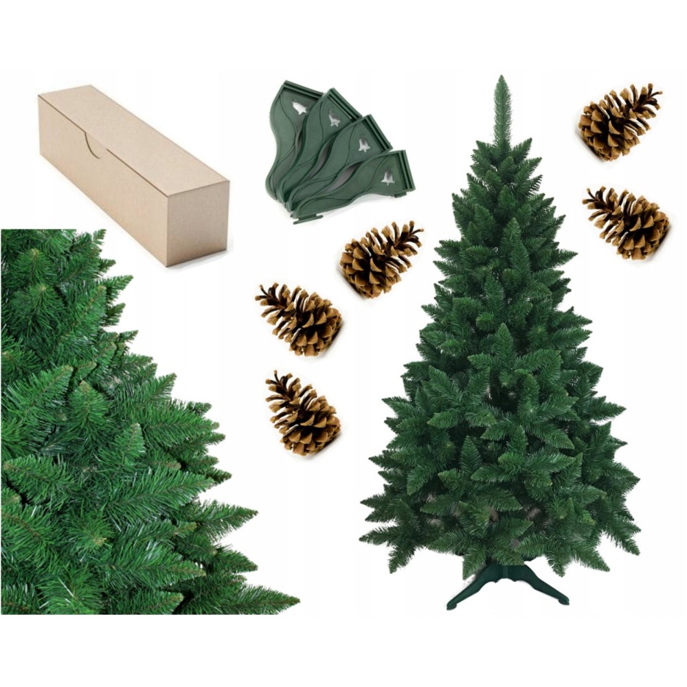 CHOINKA SZTUCZNA SOSNA PREMIUM 220 CM DUŻA GĘSTA PREMIUM 2,2M ŚWIERK JODŁA