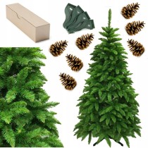 CHOINKA SZTUCZNA ŚWIERK 1,20M GĘSTA JAK ŻYWA DRZEWKO 120CM PREMIUM ZESTAW
