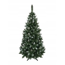 SOSNA DIAMENTOWA EXTRA 120CM 1,2M Z SZYSZKĄ BROKATEM GĘSTA CHOINKA SZTUCZNA