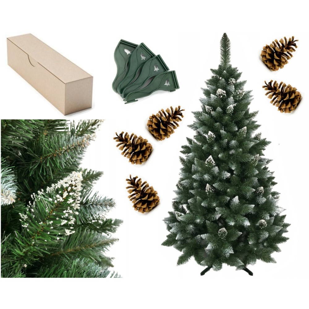 SOSNA DIAMENTOWA 180 CM 1,8 M SZYSZKI ŚWIERK GĘSTA CHOINKA SZTUCZNA ZIELONA