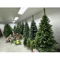 SOSNA DIAMENTOWA EXTRA 120CM 1,2M Z SZYSZKĄ BROKATEM GĘSTA CHOINKA SZTUCZNA