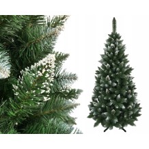 SOSNA DIAMENTOWA EXTRA 120CM 1,2M Z SZYSZKĄ BROKATEM GĘSTA CHOINKA SZTUCZNA