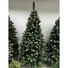 SOSNA DIAMENTOWA EXTRA 120CM 1,2M Z SZYSZKĄ BROKATEM GĘSTA CHOINKA SZTUCZNA