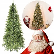 CHOINKA SZTUCZNA 220CM ŚWIERK PE 2,2M JAK ŻYWA NATURALNA GĘSTA SILIKONOWA