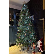 CHOINKA SZTUCZNA 220CM ŚWIERK PE 2,2M JAK ŻYWA NATURALNA GĘSTA SILIKONOWA