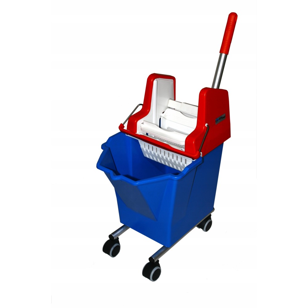 WIADRO PROFESJONALNE Z PRASĄ NA KÓŁKACH 15L CLEANBOY PRODUKT WŁOSKI PRO
