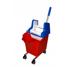 WIADRO PROFESJONALNE Z PRASĄ NA KÓŁKACH 15L CLEANBOY PRODUKT WŁOSKI PRO