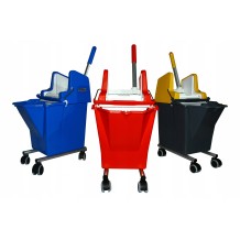 WIADRO PROFESJONALNE Z PRASĄ NA KÓŁKACH 15L CLEANBOY PRODUKT WŁOSKI PRO