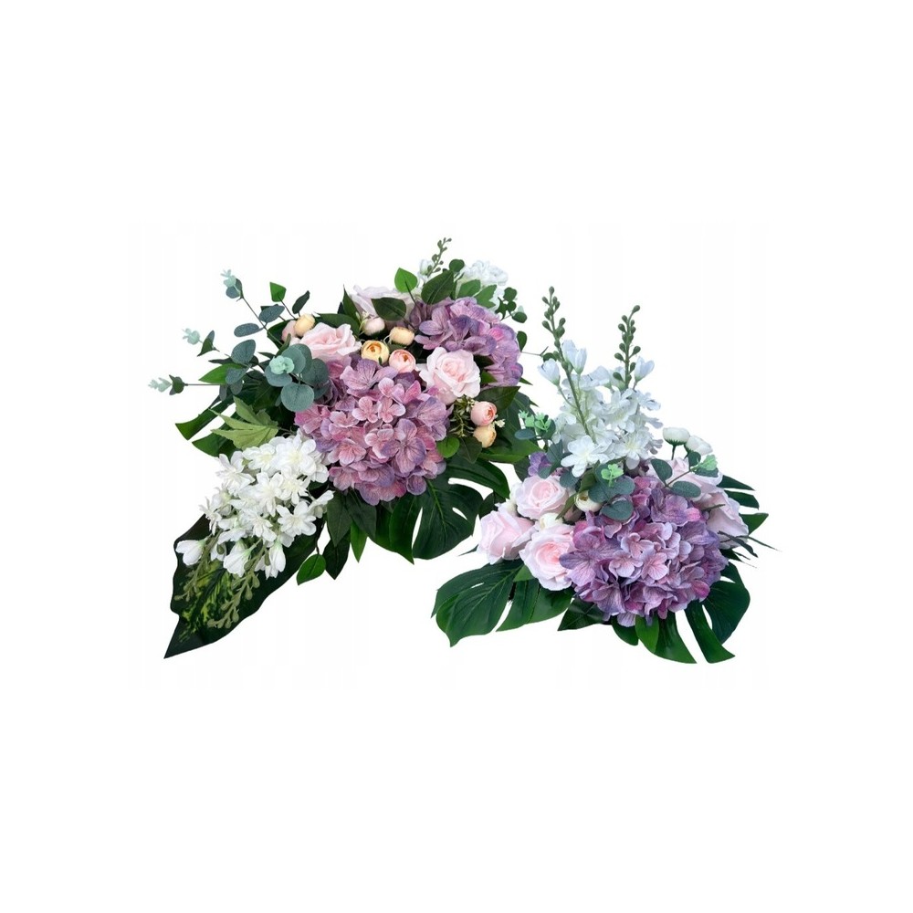 STROIK + BUKIET NA GRÓB KOMPLET 2W1 KOMPOZYCJA NAGROBNA KWIATY SZTUCZNE