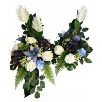 STROIK NAGROBNY 2W1 KOMPOZYCJA KWIATOWA BUKIET DO WAZONU ZESTAW PREMIUM