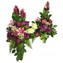 STROIK NAGROBNY 2W1 KOMPOZYCJA KWIATOWA BUKIET DO WAZONU ZESTAW CAŁOROCZNY