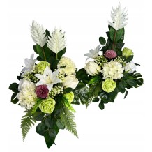 STROIK PREMIUM 2W1 KOMPOZYCJA KWIATOWA BUKIET DO WAZONU ZESTAW CAŁOROCZNY