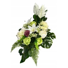 STROIK PREMIUM 2W1 KOMPOZYCJA KWIATOWA BUKIET DO WAZONU ZESTAW CAŁOROCZNY