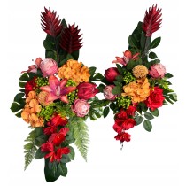 STROIK NA GRÓB 2W1 KOMPOZYCJA KWIATOWA BUKIET DO WAZONU ZESTAW MODEL 2025