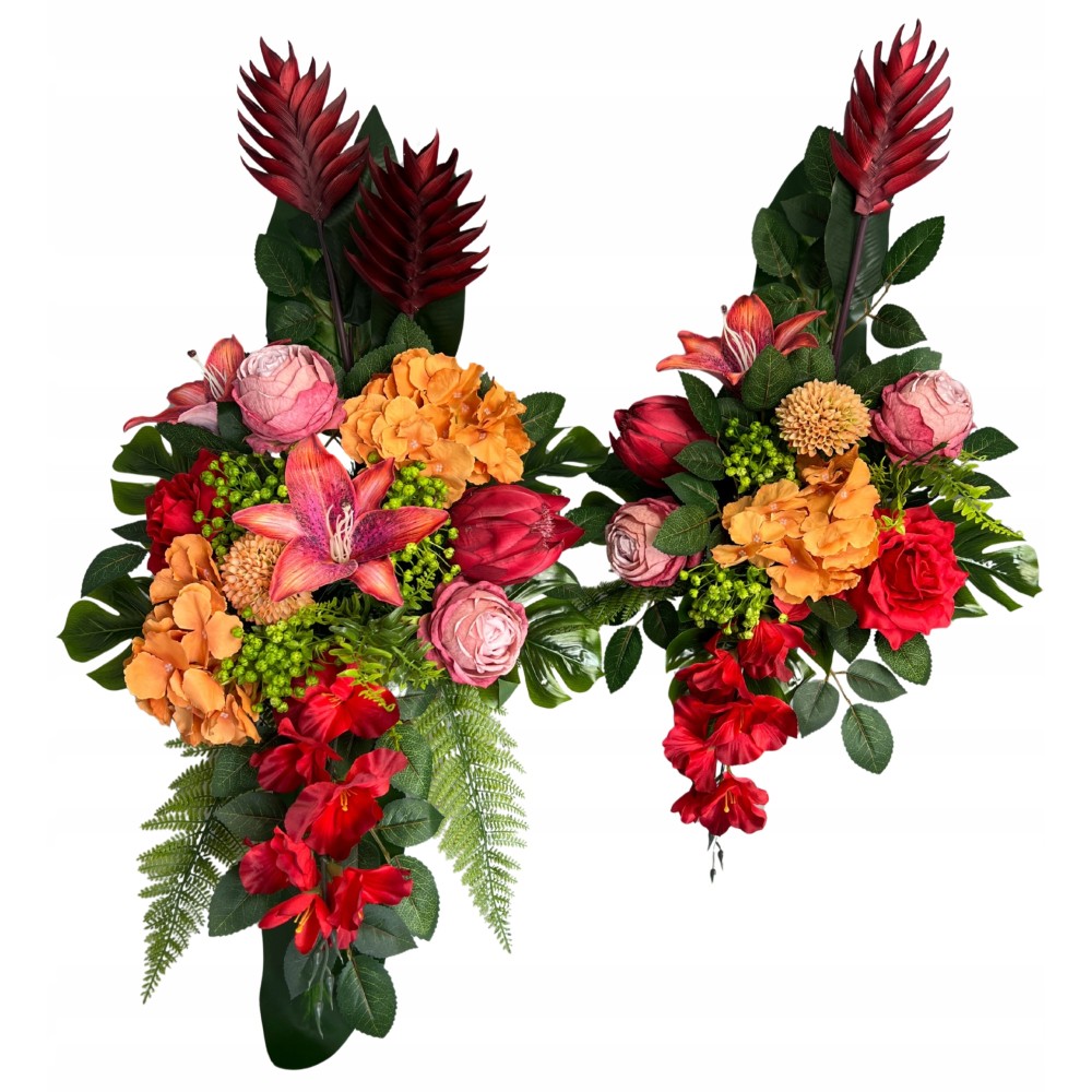 STROIK NA GRÓB 2W1 KOMPOZYCJA KWIATOWA BUKIET DO WAZONU ZESTAW MODEL 2025