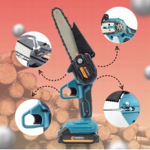 PIŁA ŁAŃCUCHOWA AKUMULATOROWA DO DREWNA LEKKA MOCNA BEZPRZEWODOWA ZESTAW XL