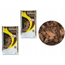 ZESTAW 2 WORKI KORA SOSNOWA 80L GRUBA SORTOWANA 30-80mm NA CHWASTY OZDOBNA